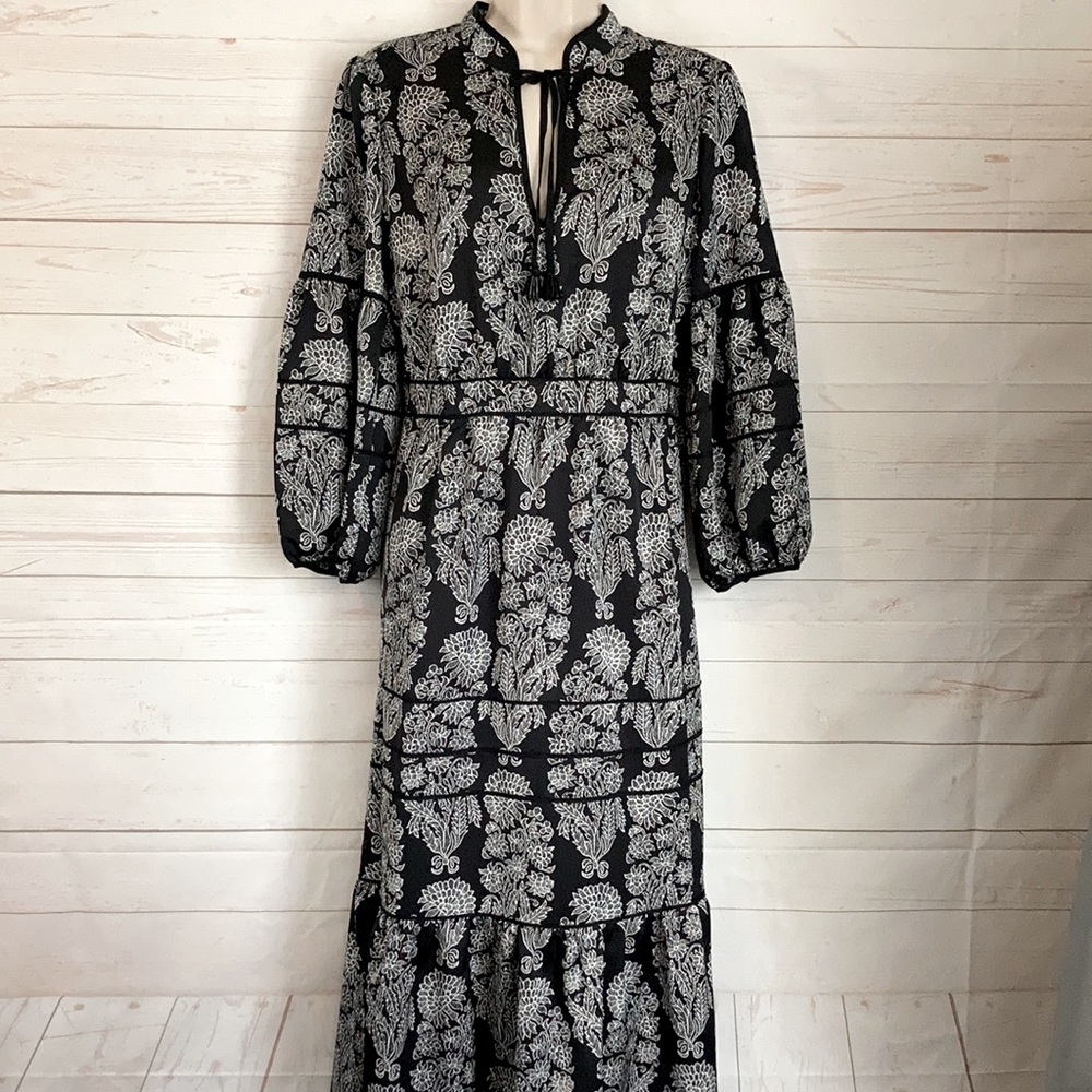 J.Crew Point Sur 6 Floral Whimsy-goth Maxi Dress